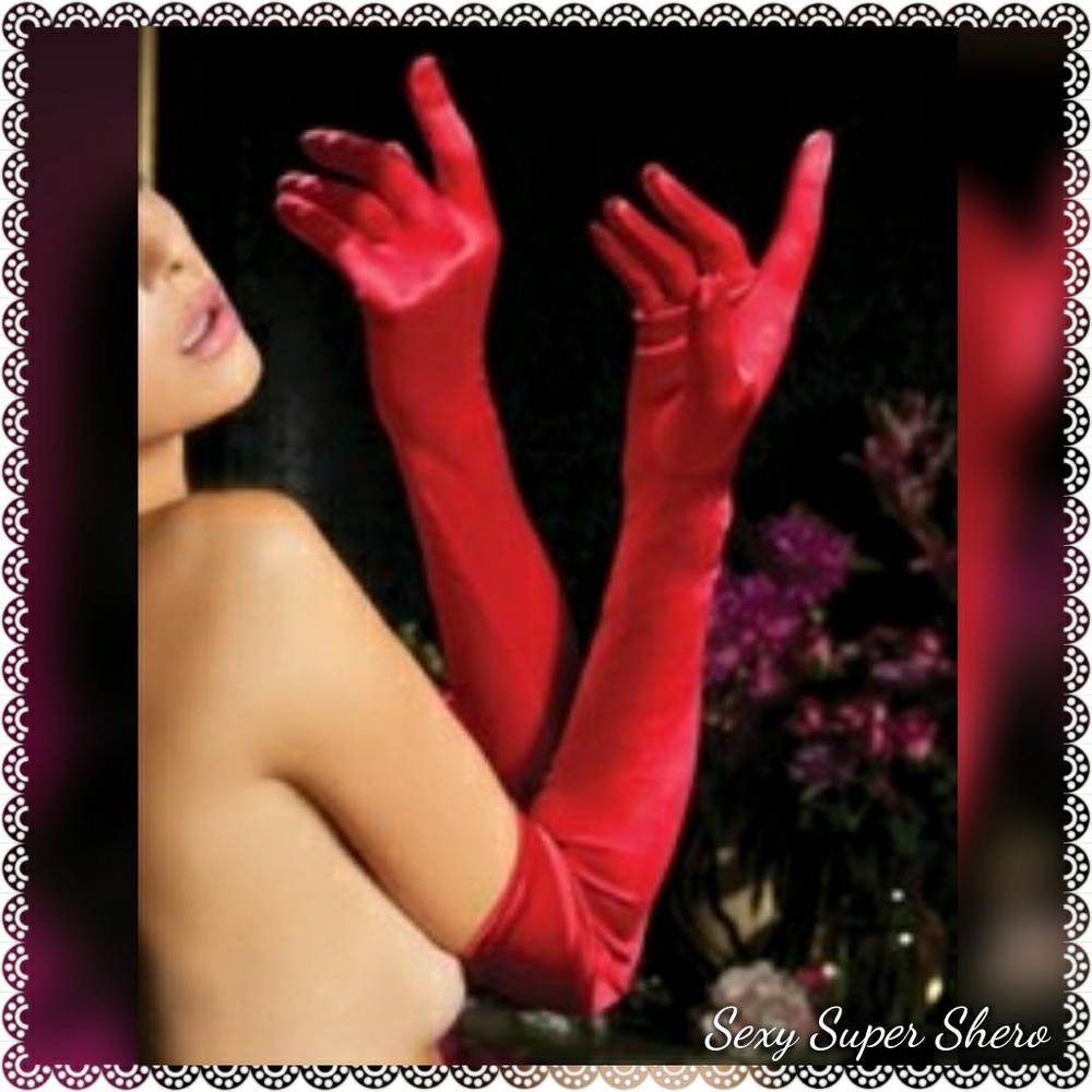 🆕Elegant Opera length satin gloves lingerie long - Picture 6 of 6